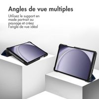 imoshion Coque tablette Trifold Samsung Galaxy Tab A11 / A9 8.7 pouces - Bleu foncé