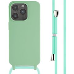 imoshion Coque en silicone avec cordon Apple iPhone 15 Pro - Vert