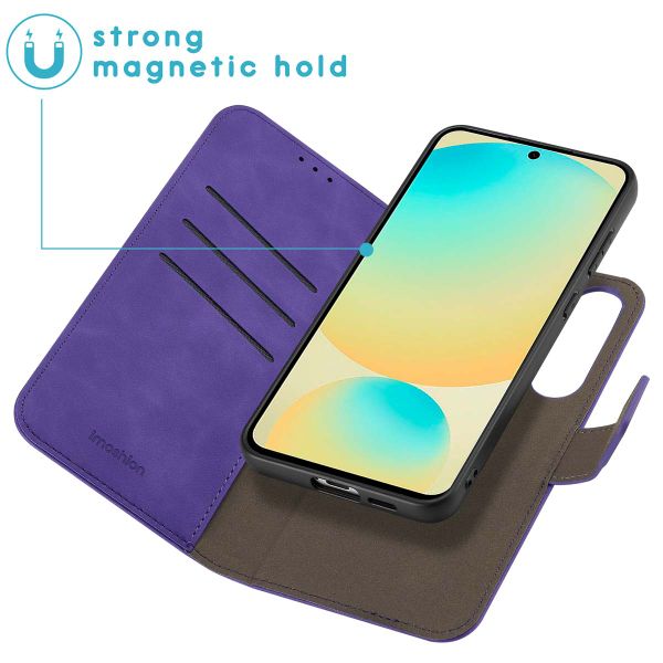 imoshion Etui de télephone luxe 2-en-1 amovible Samsung Galaxy S24 FE - Violet