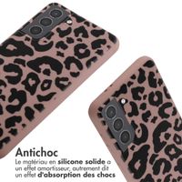 imoshion Coque design en silicone avec cordon Samsung Galaxy S21 - Animal Pink