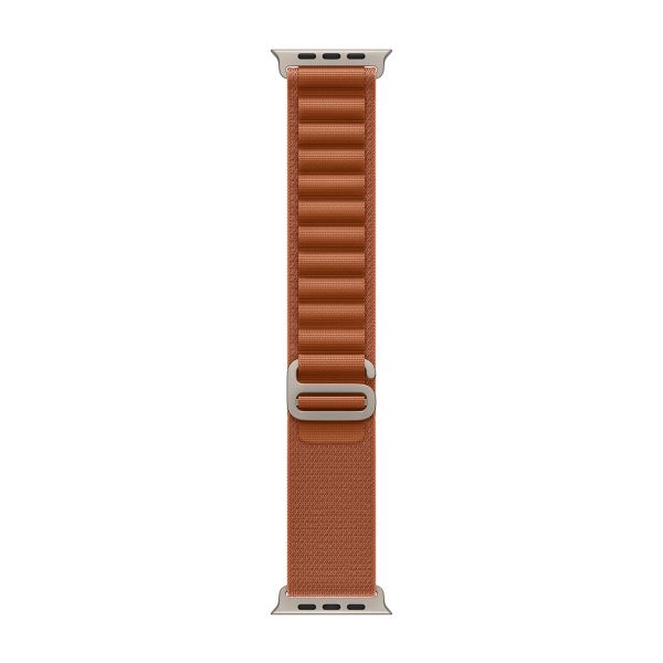Apple Bracelet Alpine Loop Apple Watch Series 1 - 11 / SE / Ultra (44/45/46/49 mm) - Taille S - Terracotta / Natural Titanium
