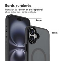 Accezz Coque Givrée Robuste avec MagSafe Apple iPhone 16 Plus - Noir