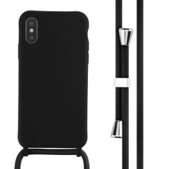 imoshion Coque en silicone avec cordon iPhone X / Xs - Noir