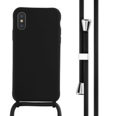 imoshion ﻿Coque en silicone avec cordon iPhone X / Xs - Noir