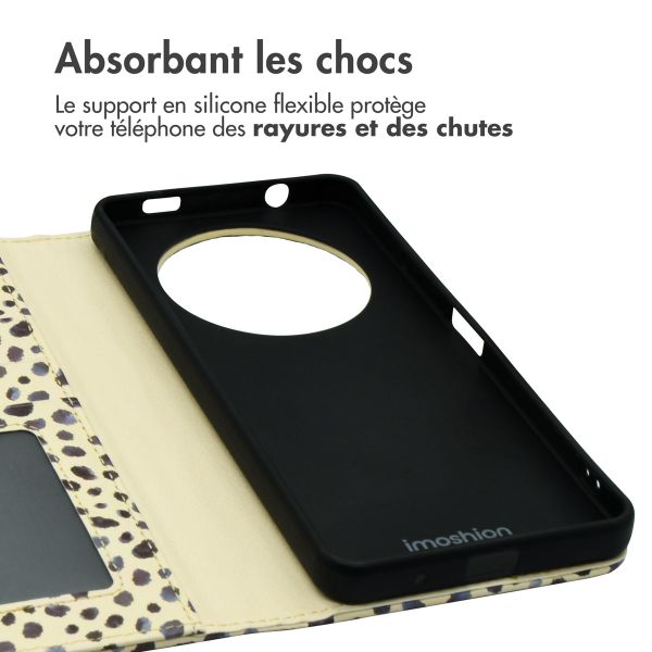 imoshion Étui de téléphone portefeuille Design Xiaomi Redmi A3 - Black And White Dots