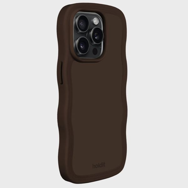 Holdit Coque Wavy iPhone 14 Pro Max - Chocolate