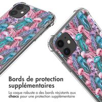 imoshion Coque Design avec cordon Apple iPhone 11 - Jellyfish Watercolor
