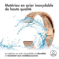 imoshion Bracelet en acier Fitbit Versa 4 / 3 / Sense (2) - Rose Doré