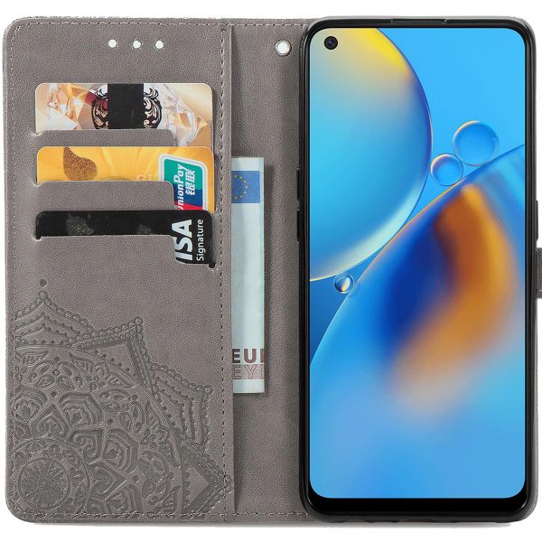 imoshion Etui de téléphone Mandala Oppo A74 (4G) - Gris