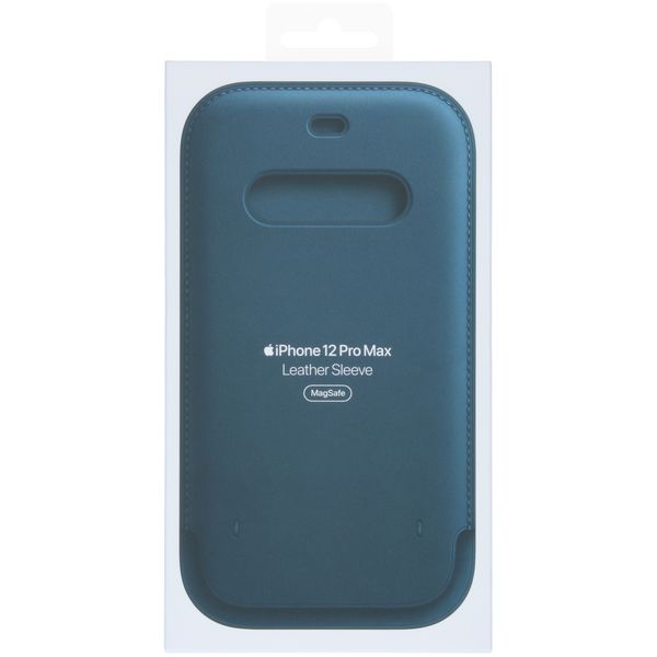 Apple Sacoche en cuir MagSafe Apple iPhone 12 Pro Max - Baltic Blue