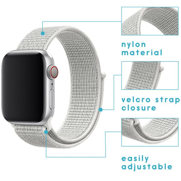 imoshion Bracelet en nylon Apple Watch Series 1-10 / SE / Ultra (2) - 42/44/45/46/49 mm