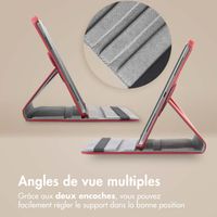 imoshion Coque tablette rotatif à 360° Apple iPad 11 (2025) 11 pouces A16 / iPad 10 (2022) 10.9 pouces - Rouge foncé