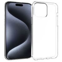 Accezz Coque Clear iPhone 15 Pro Max - Transparent