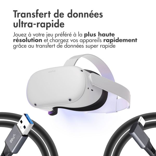 imoshion Câble Link Oculus Quest 1 & 2 en Meta Quest 3 - 5 metre - Noir