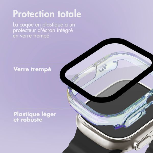 imoshion Coque rigide brillante à couverture complète pour Apple Watch Ultra / Ultra 2 - 49 mm - Pearlescent