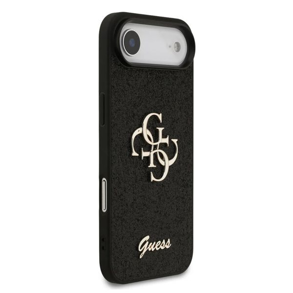 Guess Coque 4G Metal Logo Glitter Apple iPhone Air - Noir