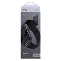 Uniq Bracelet en acier Dante Mesh Apple Apple Watch Series 1 á 9 / SE (38/40/41 mm) | Series 10 (42 mm) - Graphite