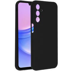 Accezz Coque Liquid Silicone Samsung Galaxy A15 (5G/4G) - Noir