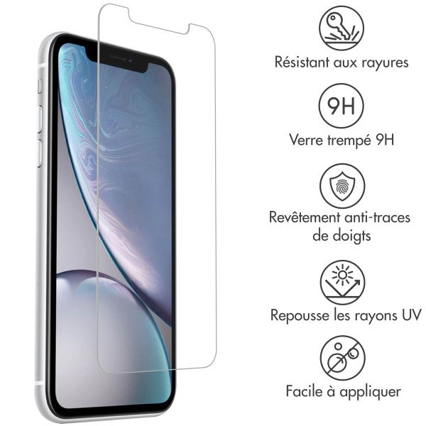 Accezz Protection d'écran en verre trempé Apple iPhone 12 (Pro) / 11 / Xr