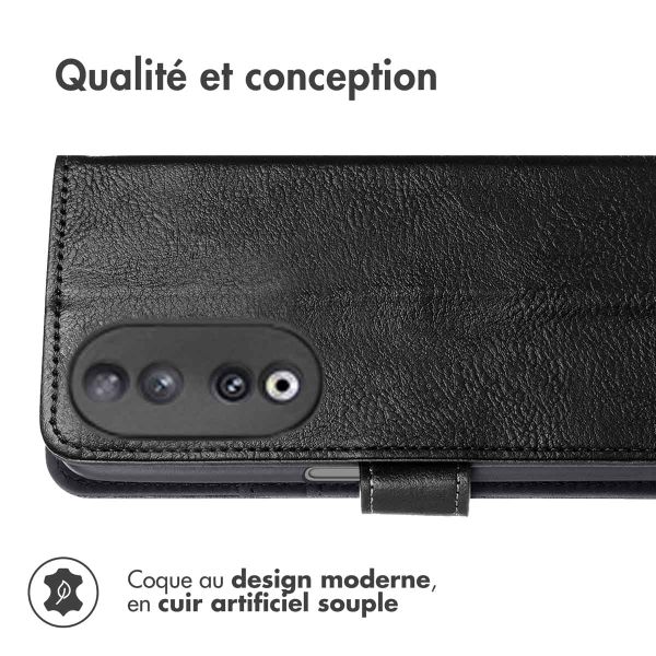 imoshion Étui de téléphone portefeuille Luxe Honor 90 - Noir