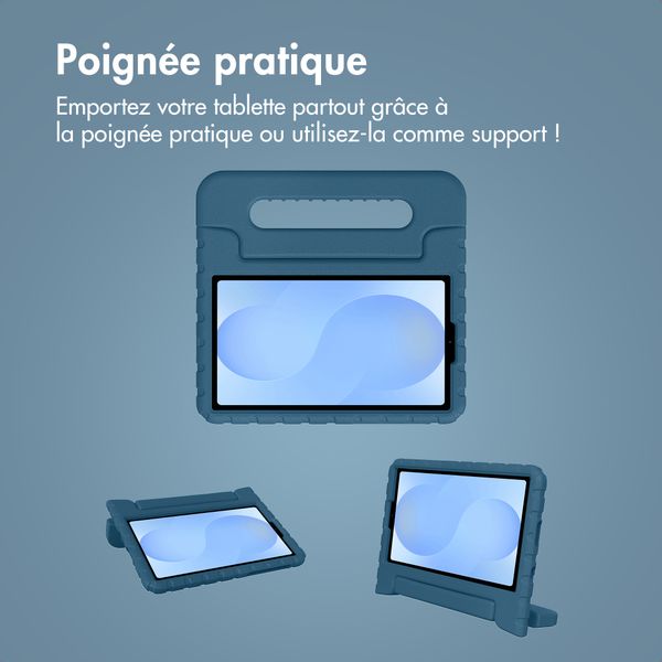 imoshion Coque kidsproof avec poignée Samsung Galaxy Tab A11 / A9 8.7 pouces - Bleu foncé