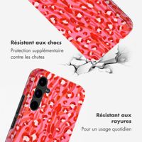 Selencia Coque arrière Vivid Tough Samsung Galaxy A34 - Wild Spots Lipstick