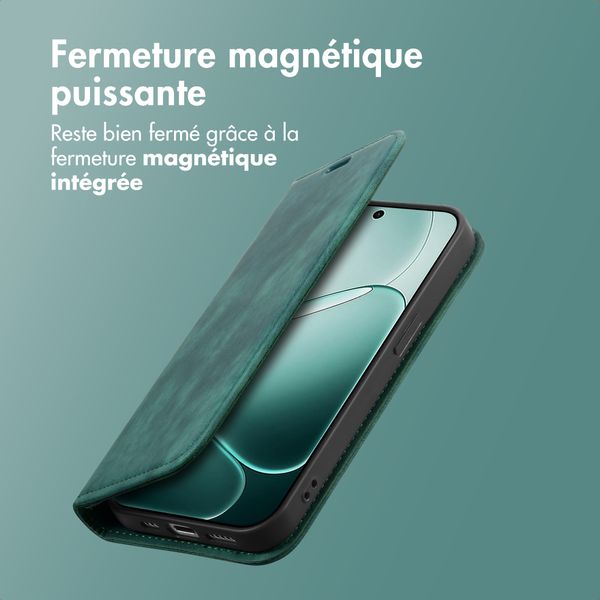 imoshion Étui de téléphone portefeuille Slim Oppo A6 Pro (5G) - Vert