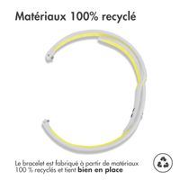 imoshion Bracelet sportif en silicone - Connexion universelle de 20 mm - Gris clair / Néon Jaune