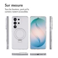 Accezz Coque Ring Stand avec MagSafe Samsung Galaxy S26 Ultra - Transparent