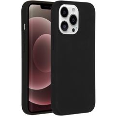 Accezz Coque Liquid Silicone iPhone 13 Pro Max - Noir