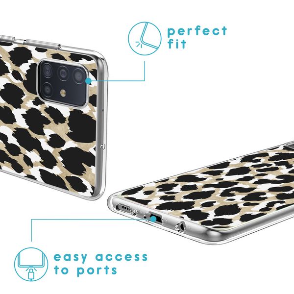 imoshion Coque Design Samsung Galaxy A51 - Golden Leopard