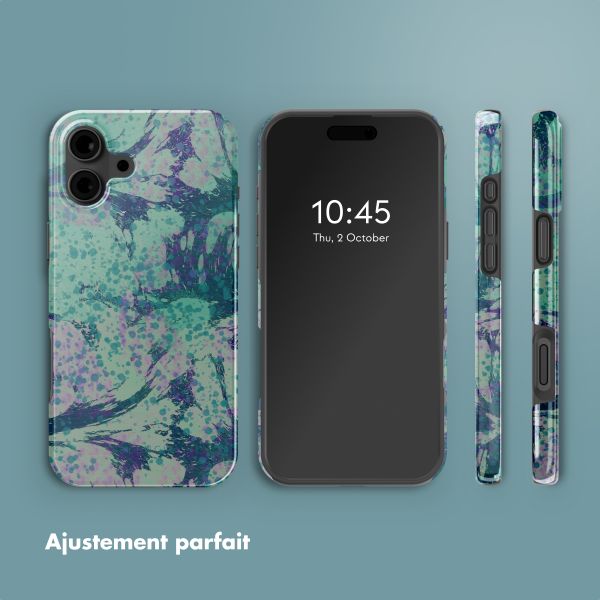 Selencia Coque arrière Vivid Tough avec MagSafe iPhone 16 - Fresh Paint Green