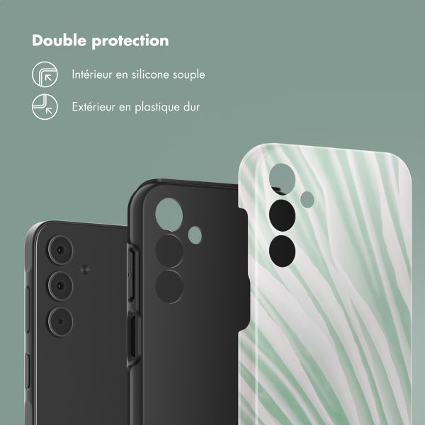 Selencia Coque arrière Vivid Tough Samsung Galaxy A15 (5G/4G) - Nature Grayed Jade