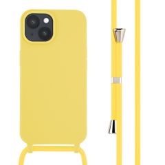 imoshion Coque en silicone avec cordon Apple iPhone 15 - Jaune