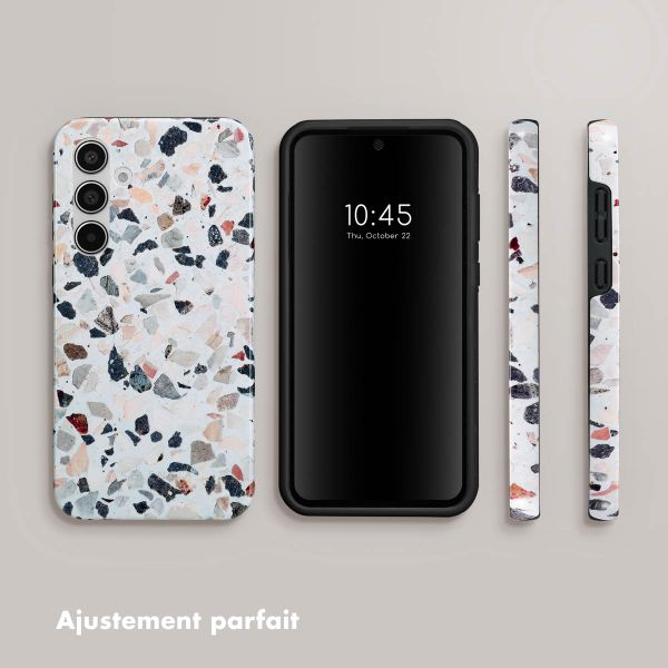 Selencia Coque arrière Vivid Tough Samsung Galaxy A55 - Chic Terazzo