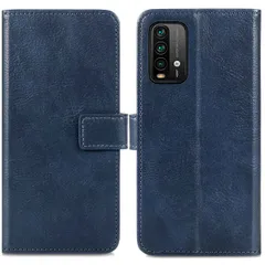 imoshion Étui de téléphone portefeuille Luxe Xiaomi Redmi 9T - Bleu foncé