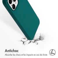Accezz Coque Liquid Silicone avec MagSafe Apple iPhone 15 Pro Max - Forest Green
