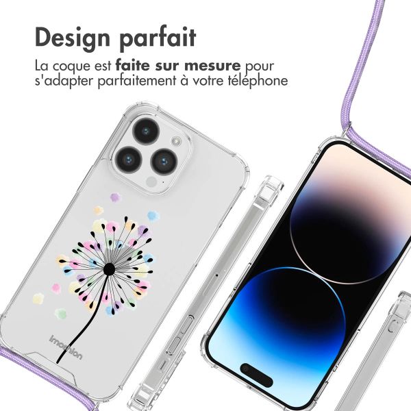 imoshion Coque Design avec cordon iPhone 14 Pro Max - Sandstone Dandelion