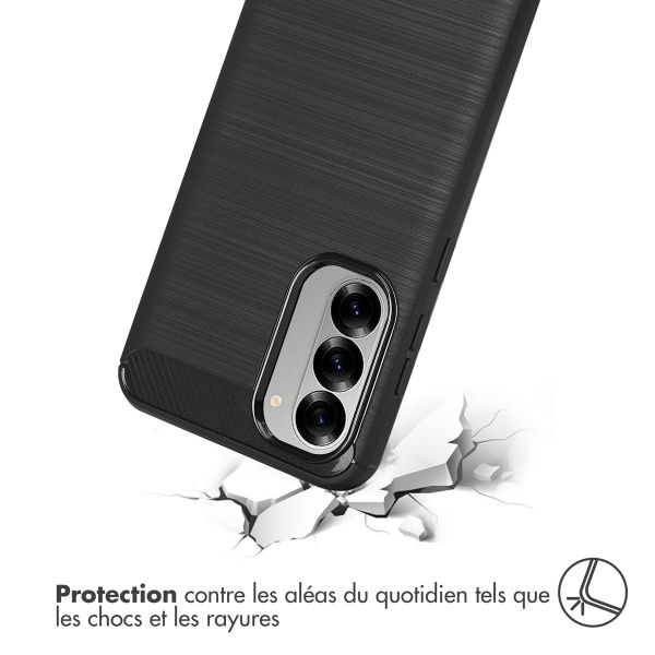 imoshion Coque Brushed Samsung Galaxy A56 - Noir