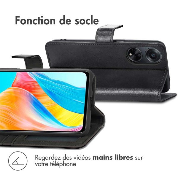 imoshion Étui de téléphone portefeuille Luxe Oppo A98 - Noir