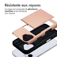 imoshion Coque arrière avec porte-cartes Apple iPhone 17 - Rose Doré