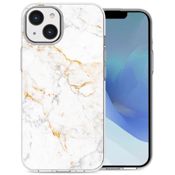 imoshion Coque Design iPhone 14 - White Marble