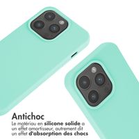 imoshion Coque en silicone avec cordon Apple iPhone 15 Pro - Vert menthe