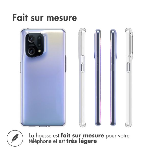 Accezz Coque Clear Oppo Find X5 5G - Transparent