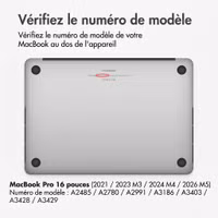 imoshion Coque Laptop Apple MacBook Pro 16 pouces (2021 / 2023 M3 / 2024 M4 / 2026 M5) - Frosted