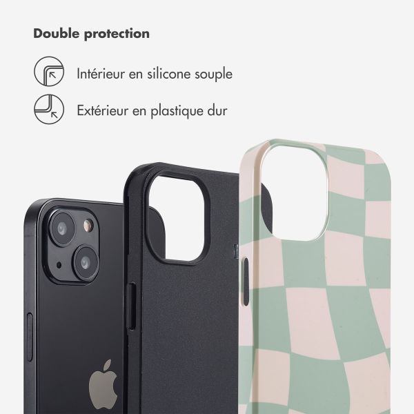 Selencia Coque arrière Vivid Tough iPhone 13 - Groovy Sage Green