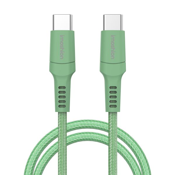 imoshion Braided USB-C vers câble USB-C - 2 mètre - Vert