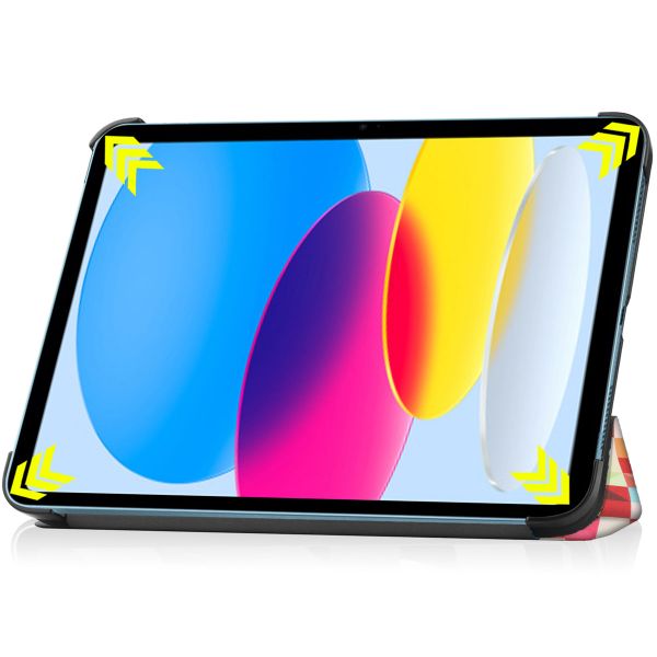 imoshion Coque tablette Trifold iPad 10 (2022) 10.9 pouces - Couleurs