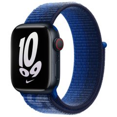 Apple Bracelet Nike Sport Loop Apple Watch Series 1 t/m 9 / SE (38/40/41 mm) | Series 10 / 11 (42 mm) - Game Royal / Midnight Navy