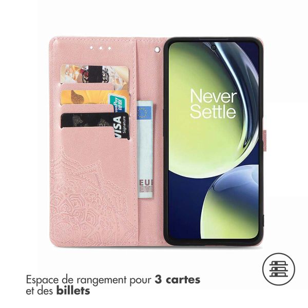imoshion Etui de télephone Mandala OnePlus Nord CE 3 Lite (5G) - Rose Doré